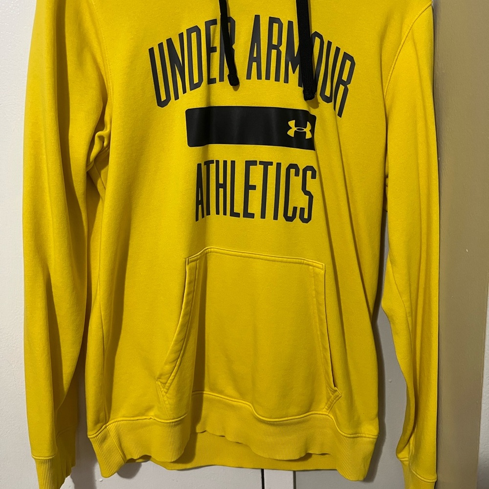 Under Armour Yellow and Black ColdGear Hoodie